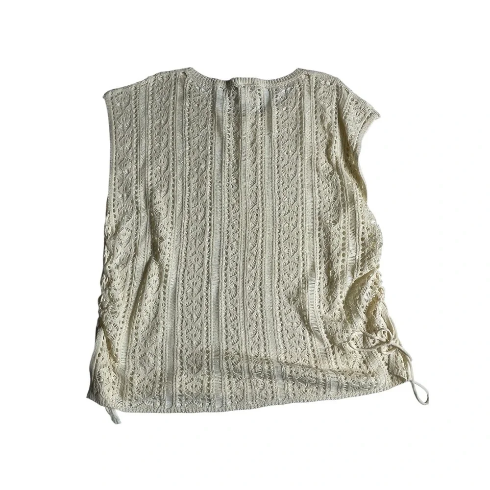 BECCA Boho Bliss Tunic Cream Swim Cover Up‎ Dress Women's Size Med-Large